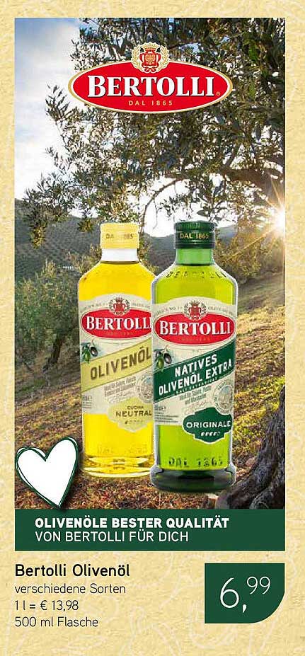 Bertolli Olivenöl verschiedene Sorten 500 ml