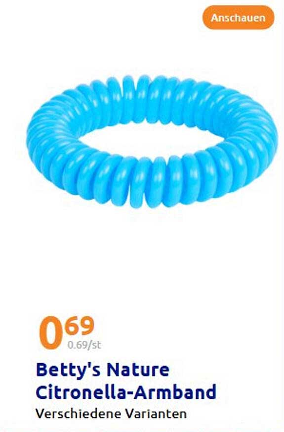 Betty's Nature Citronella-Armband - Verschiedene Varianten