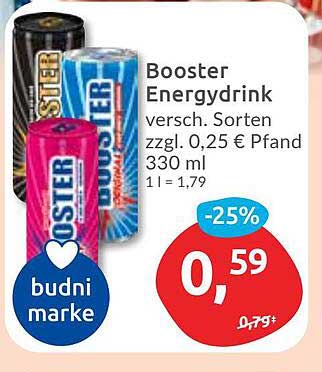 Booster Energydrink verschiedene Sorten 330 ml
