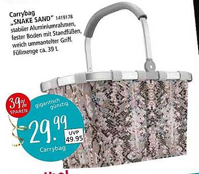 Carrybag "SNAKE SAND"
