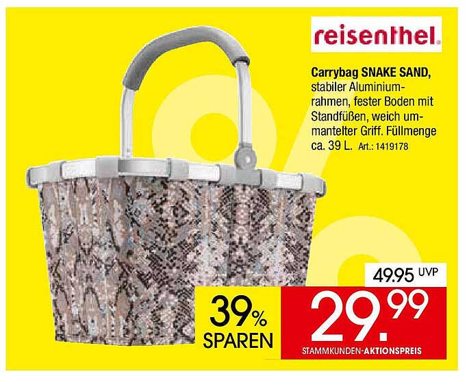 Carrybag SNAKE SAND von reisenthel