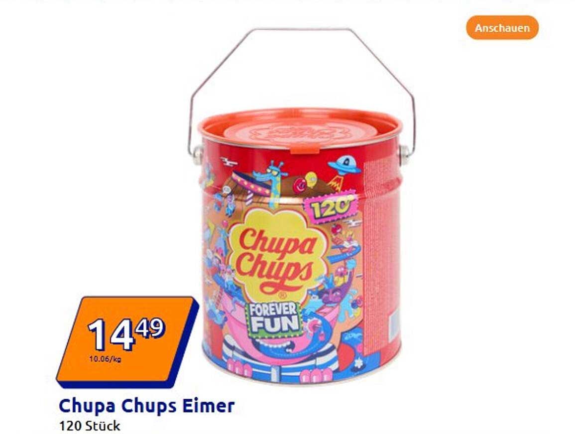 Chupa Chups Eimer 120 Stück