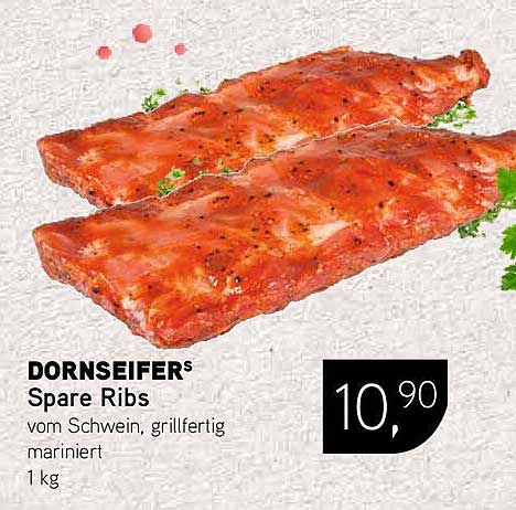 DORNSEIFERS Spare Ribs vom Schwein, grillfertig mariniert 1 kg
