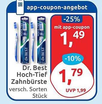 Dr. Best Hoch-Tief Zahnbürste - verschiedene Sorten