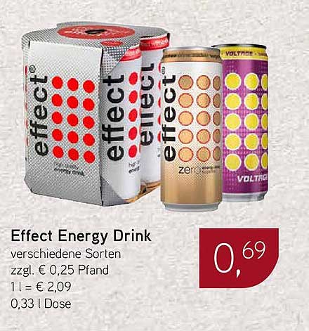 Effect Energy Drink - verschiedene Sorten
