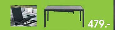 Eleganter Gartentisch aus Aluminium mit verstellbarem Sonnenschirm