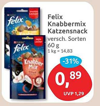 Felix Knabbermix Katzensnack - vielseitiger Snack für Ihre feline Freude