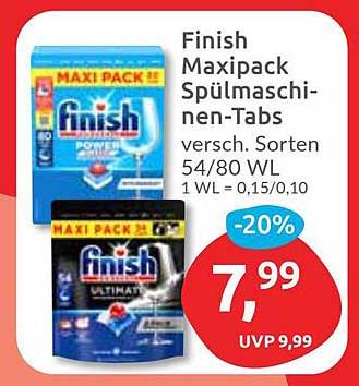 Finish Maxipack Spülmaschinen-Tabs - Verschiedene Sorten