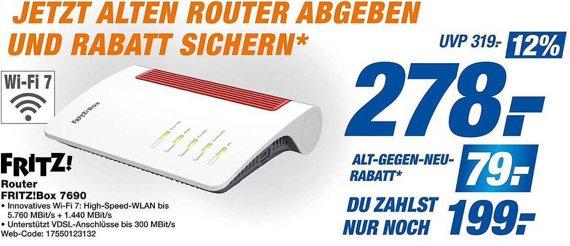 Fritz!Box 7690 - Router mit Wi-Fi 7