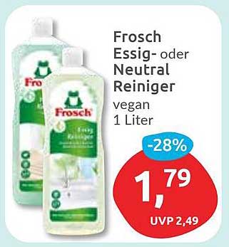 Frosch Essig- oder Neutral Reiniger 1 Liter - vegan