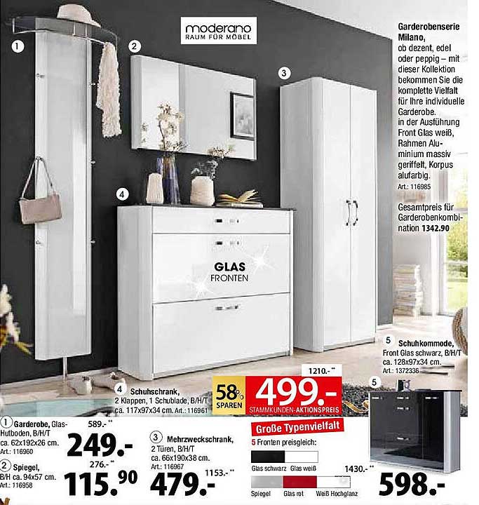 Garderobensystem Milano - Eleganz trifft Funktionalität
