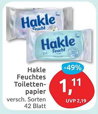 Hakle Feuchtes Toilettenpapier - 42 Blatt