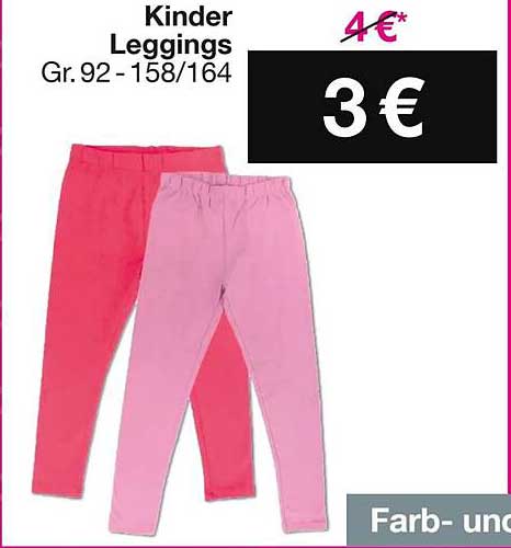 Kinder Leggings Gr. 92 - 158/164