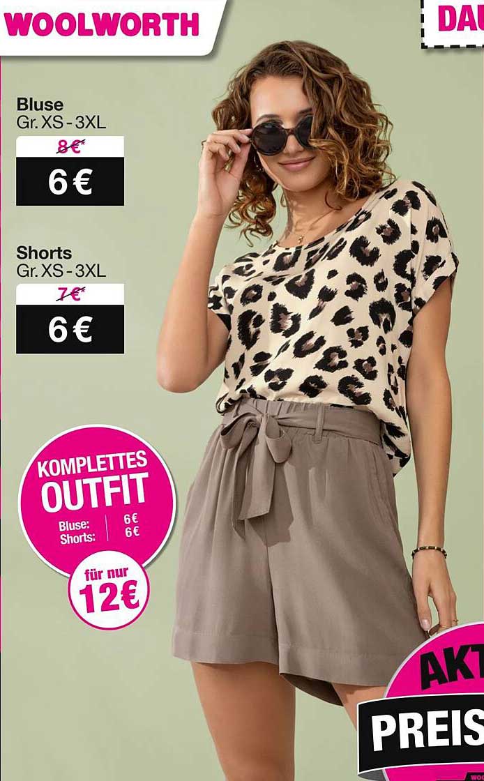 Komplettes Outfit für nur 12 € – Bluse und Shorts im Set!