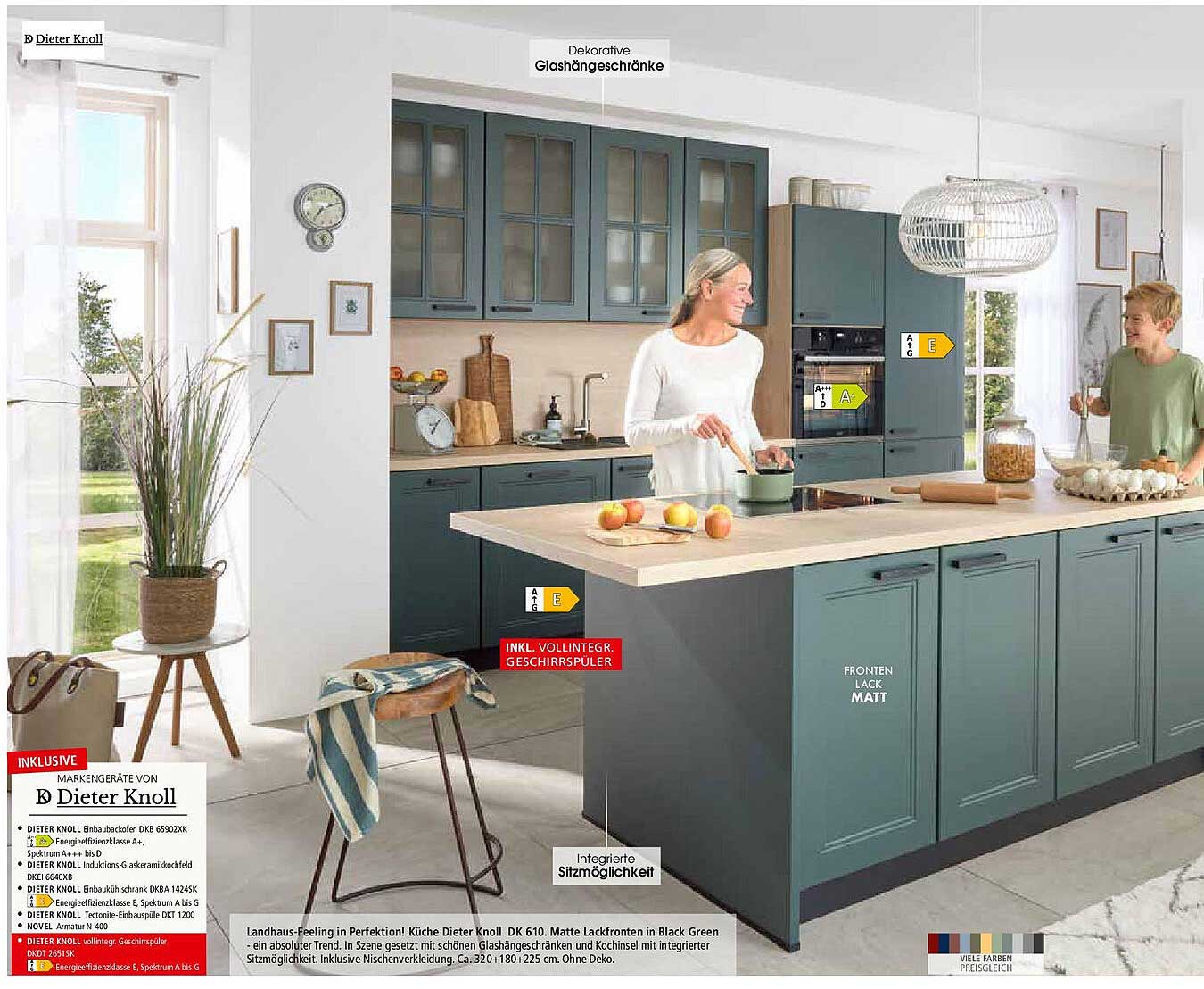 Küche Dieter Knoll DK 610 mit integrierter Geschirrspüler