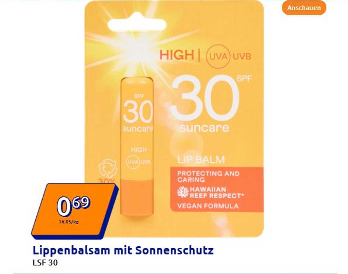 Lippenbalsam mit Sonnenschutz LSF 30