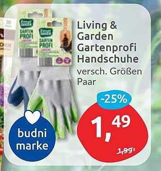 Living & Garden Gartenprofi Handschuhe - versch. Größen Paar