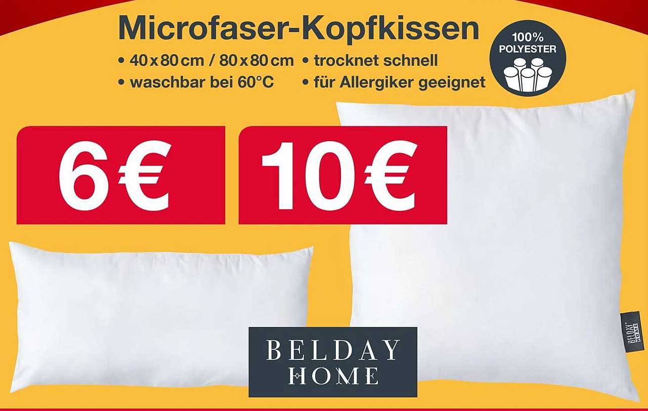 Microfaser-Kopfkissen