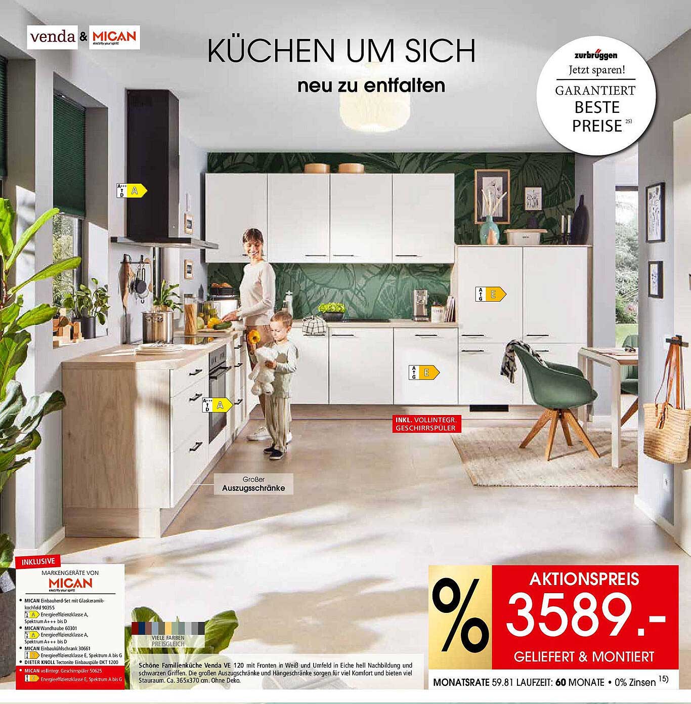 Moderne Küche von venda & Mican – Aktionspreis nur 3589 €
