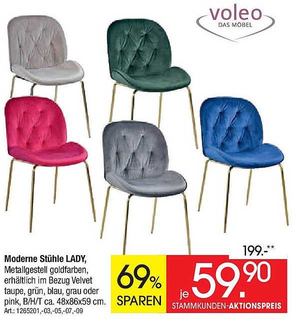 Moderne Stühle LADY