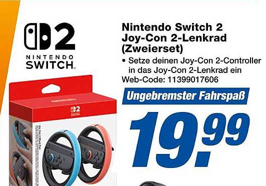 Nintendo Switch 2 Joy-Con 2-Lenkrad (Zweierset)