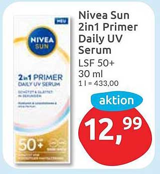 Nivea Sun 2in1 Primer Daily UV Serum LSF 50+ 30 ml