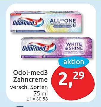 Odol-med3 Zahncreme 75 ml - Verschiedene Sorten im Angebot