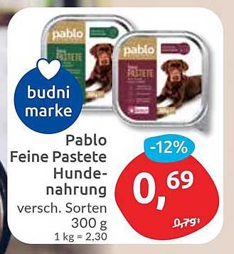 Pablo Feine Pastete Hundenahrung 300 g - Verschiedene Sorten