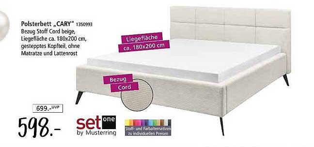 Polsterbett "CARY" 1350993