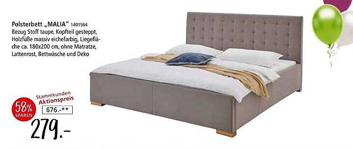 Polsterbett "MALIA" 1401564