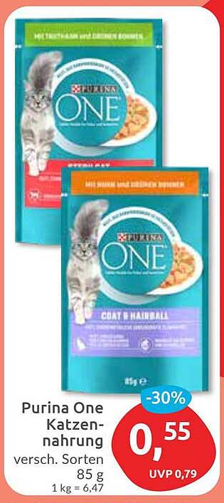 Purina One Katzennahrung 85 g - verschiedene Sorten