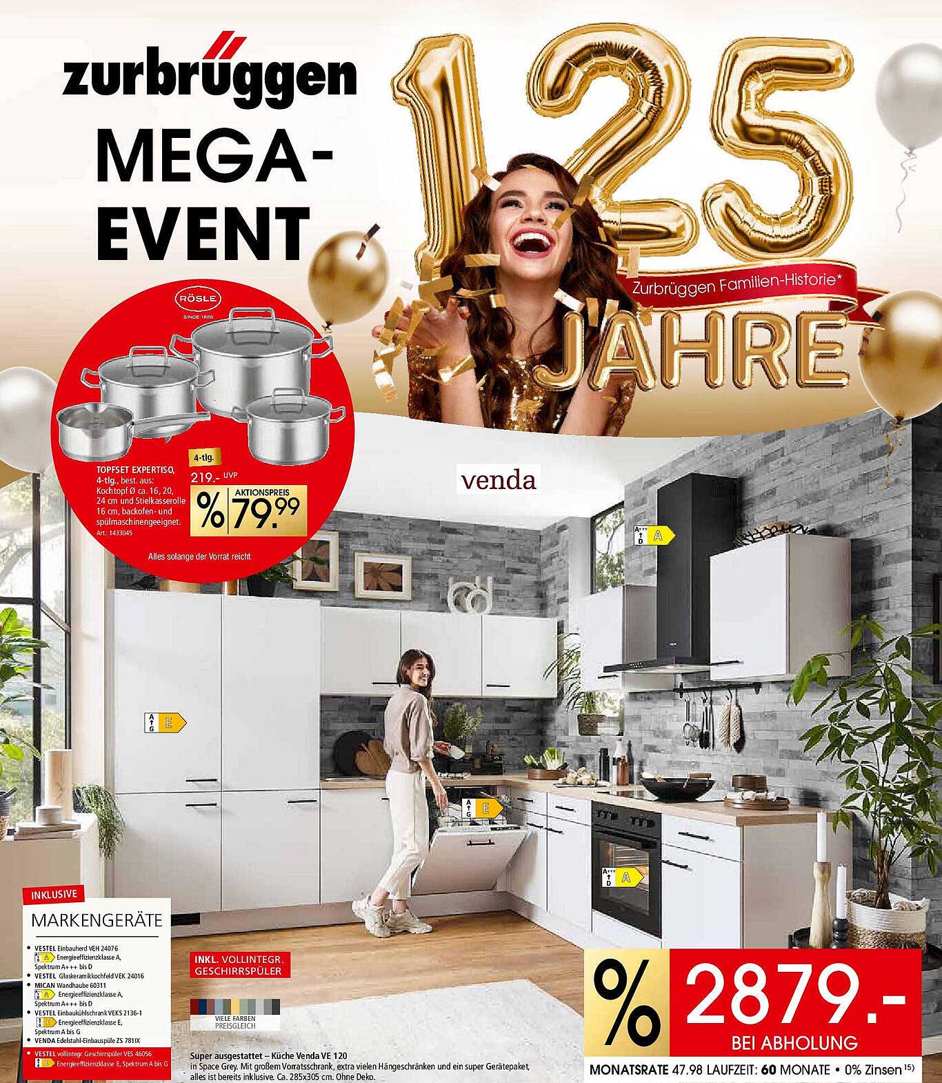Röle Töpfe 4-teiliges Topfset - Mega-Event bei Zurbrüggen