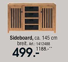 Sideboard, ca. 145 cm breit. Art.: 1412488