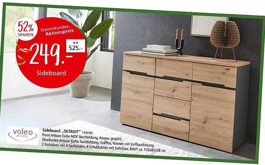 Sideboard „DETROIT“ - Aktionspreis von 249,00 €
