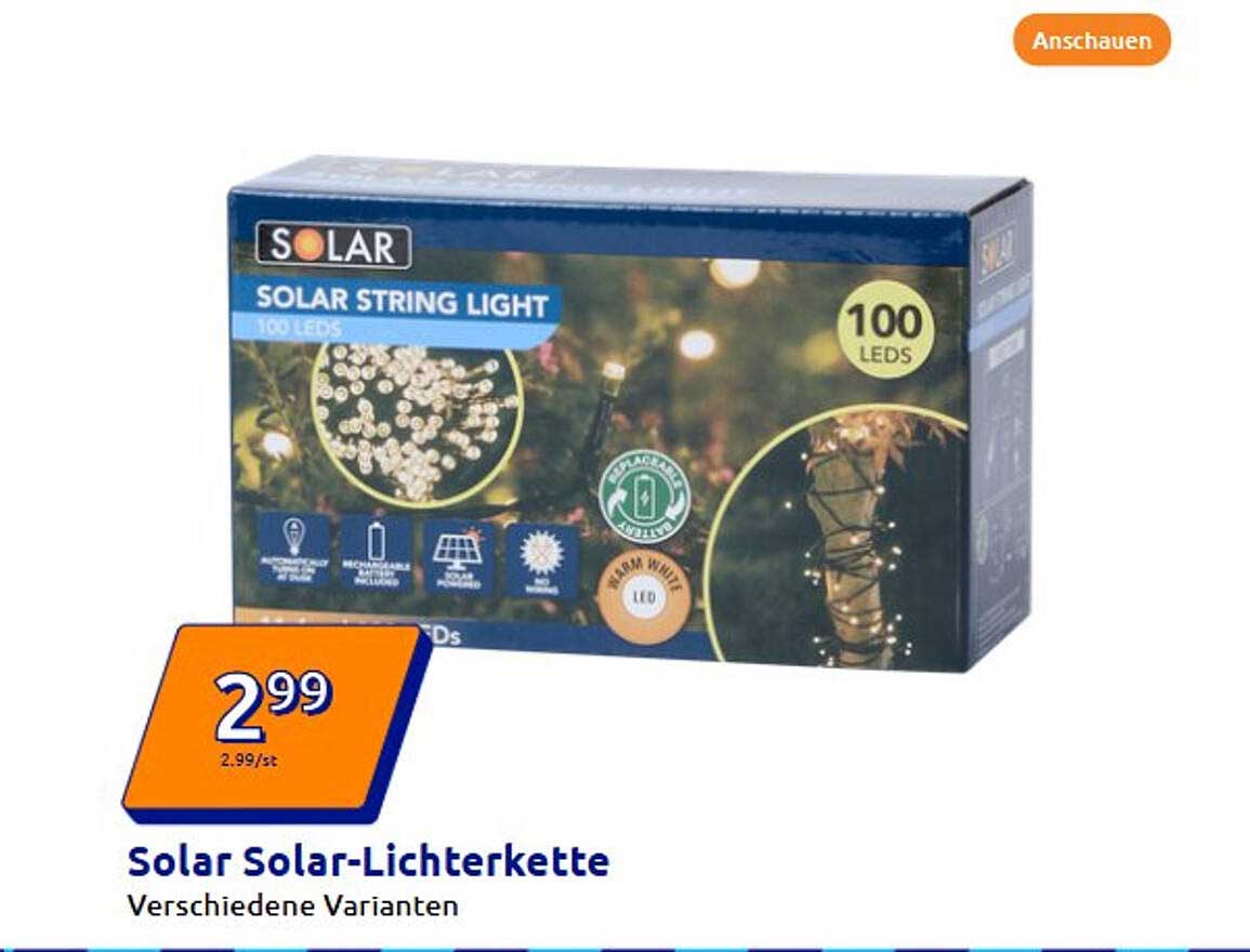 Solar Solar-Lichterkette 100 LEDs