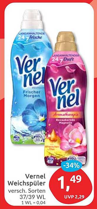 Vernel Weichspüler – Frischer Morgen & Aromaknospen