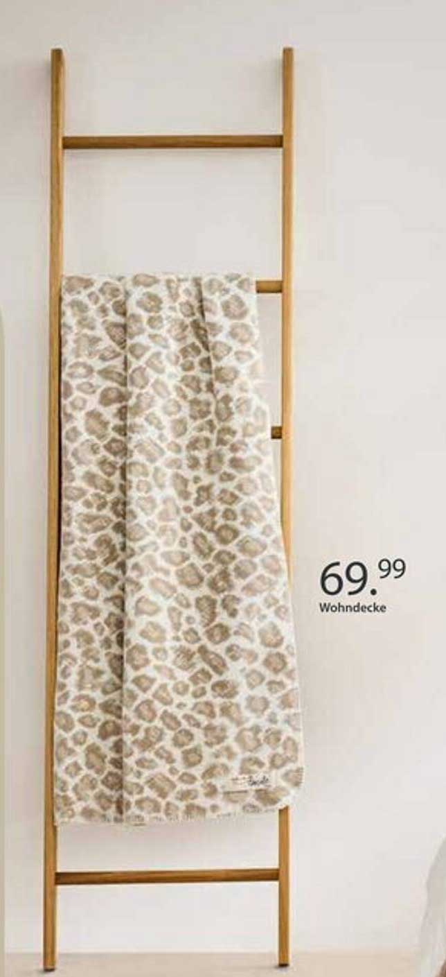 Wohndecke im Leoparden-Muster