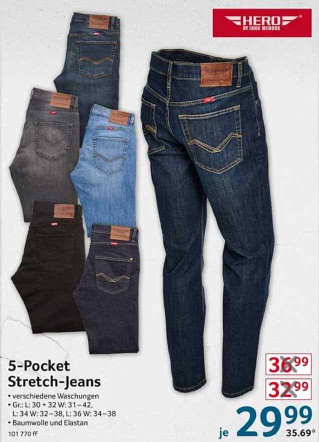 5-Pocket Stretch-Jeans von HERO