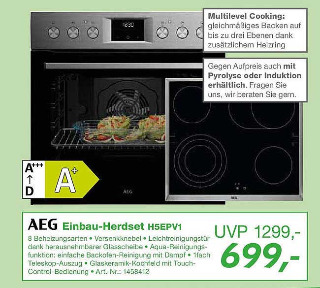 AEG Einbau-Herdset H5EPV1