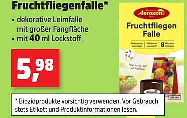 Aeroxon Fruchtfliegenfalle mit 40 ml Lockstoff