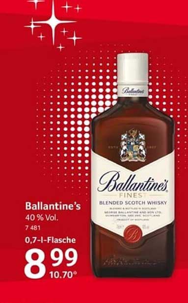 Ballantine's Finest Blended Scotch Whisky 0,7 l