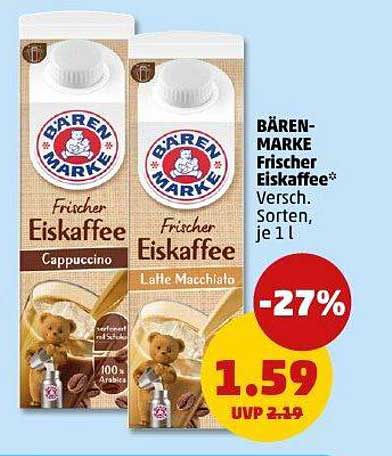 BÄREN-MARKE Frischer Eiskaffee – Cappuccino und Latte Macchiato