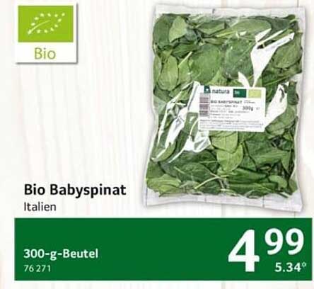Bio Babyschpinat 300-g-Beutel