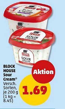 BLOCK HOUSE Sour Cream 200 g - Aktion