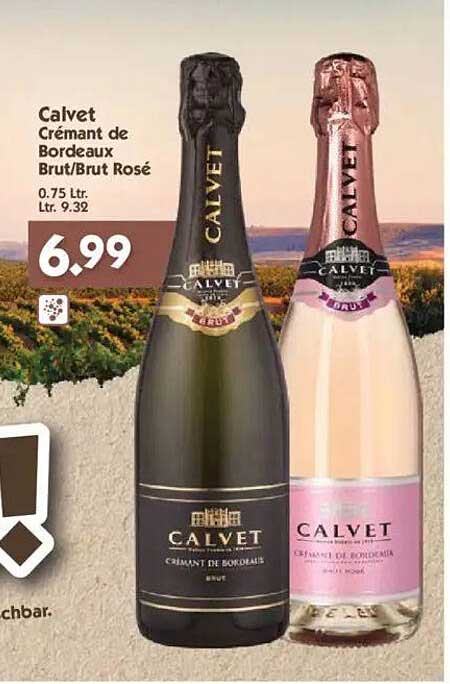 Calvet Crémant de Bordeaux Brut/Brut Rosé 0,75 L