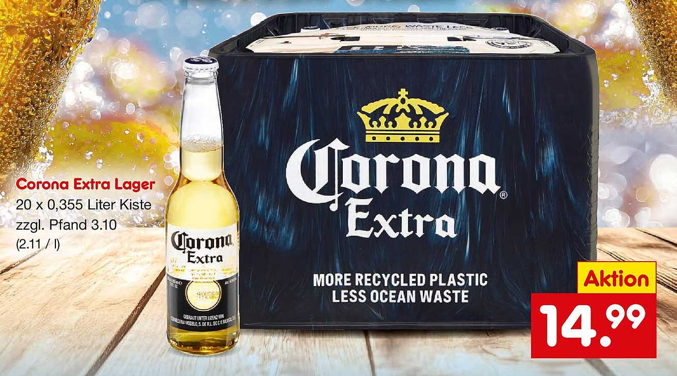 Corona Extra Lager 20 x 0,355 Liter Kiste