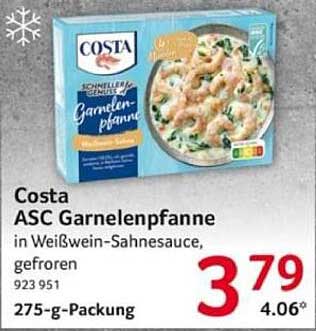 Costa ASC Garnelenpfanne in Weißwein-Sahnesauce, gefroren