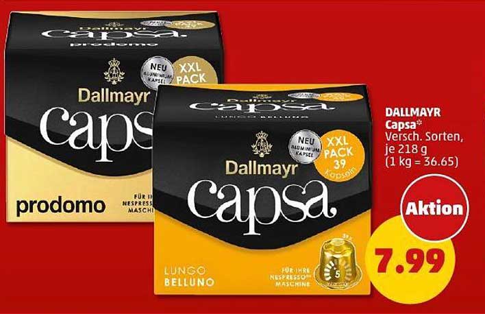 DALLMAYR Capsa® Versch. Sorten, je 218 g (1 kg = 36,65 €)