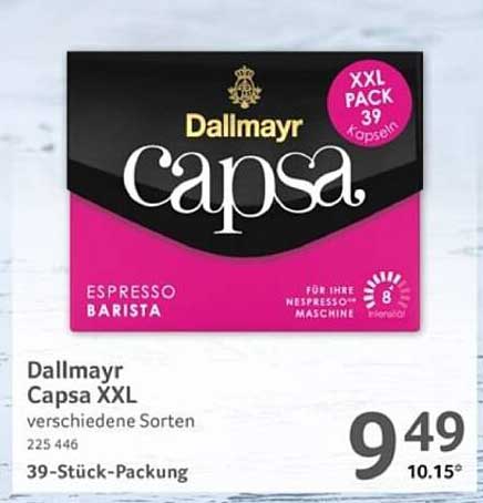 Dallmayr Capsa XXL verschiedene Sorten 39 Stück-Packung