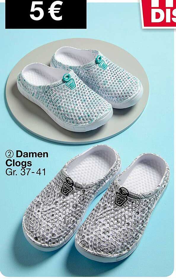 Damen Clogs in modischen Designs, Größen 37-41